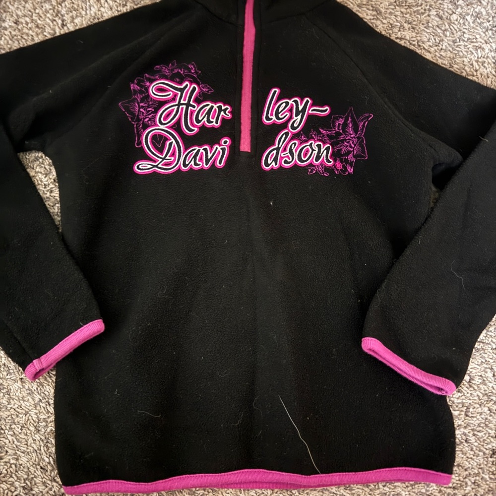 Harley-Davidson Black Jacket with Pink Trim